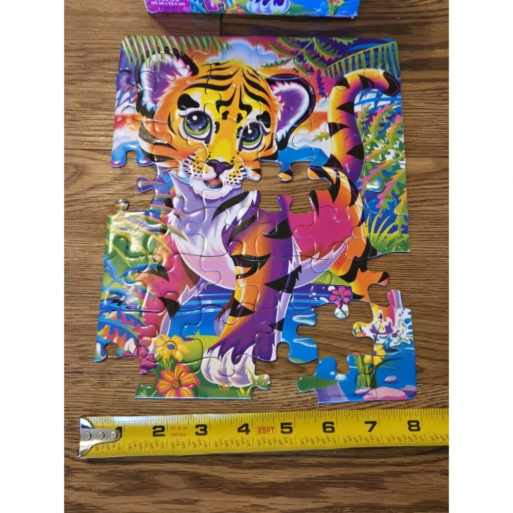 Lisa Frank Forrest Puzzle 48 Pc Incomplete 42/48 Pieces Damaged Piece